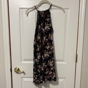 Kendall & Kylie Black Floral Dress